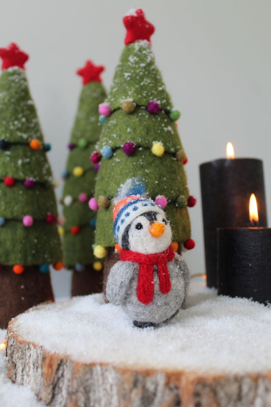 PRE-ORDER Hanger Winter Pinguin Blauw