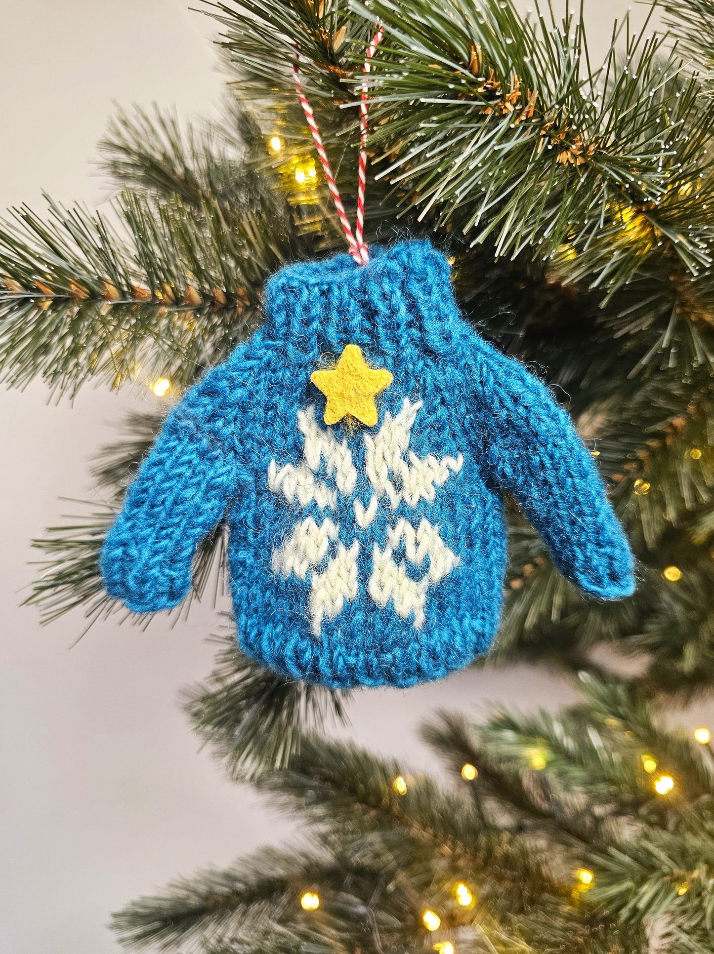 PRE-ORDER Hanger Kersttrui Blauw