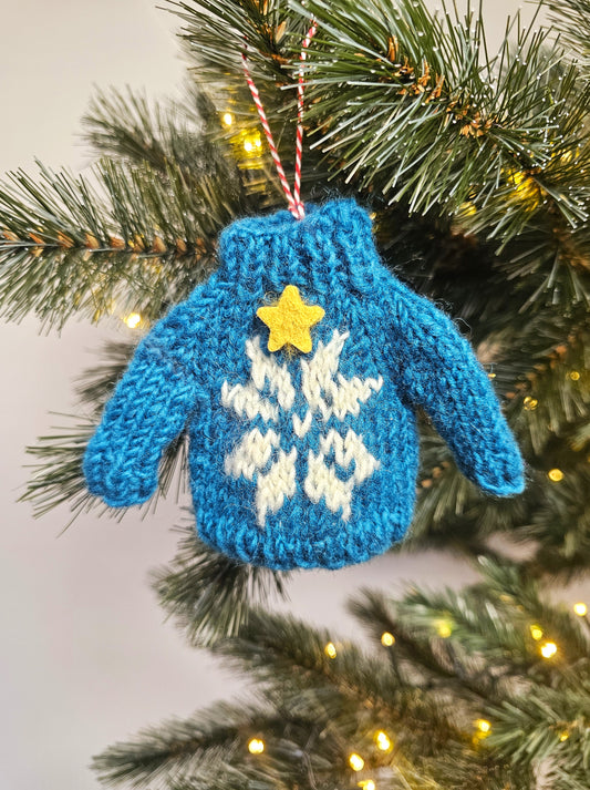 PRE-ORDER Hanger Kersttrui Blauw