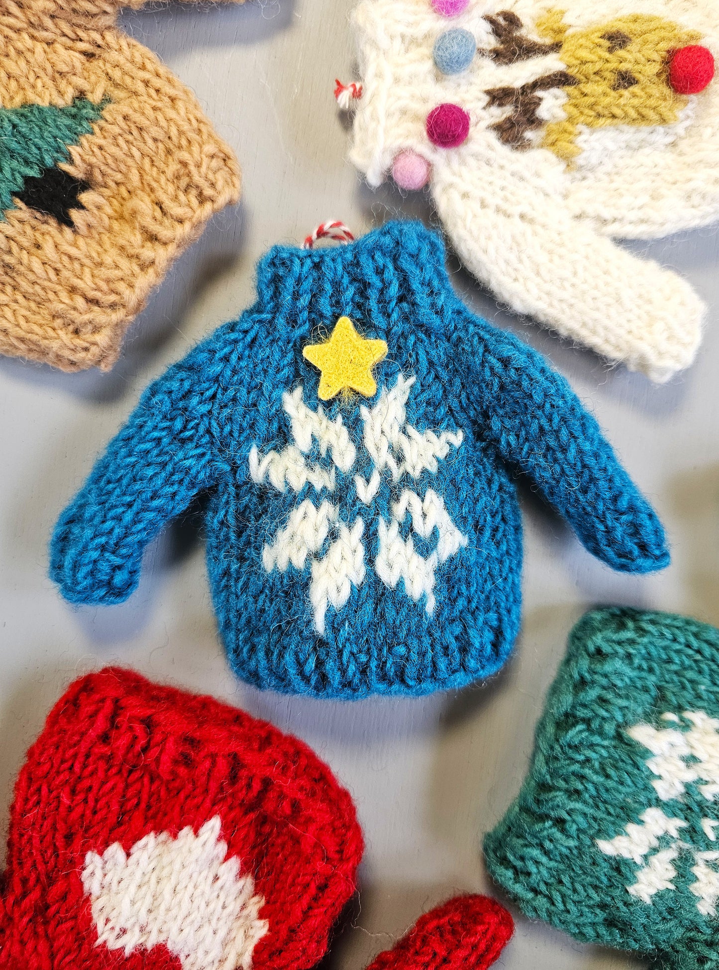 PRE-ORDER Hanger Kersttrui Blauw