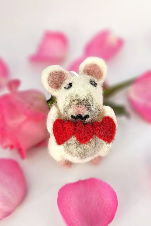 Hanger Muis met Hartjes