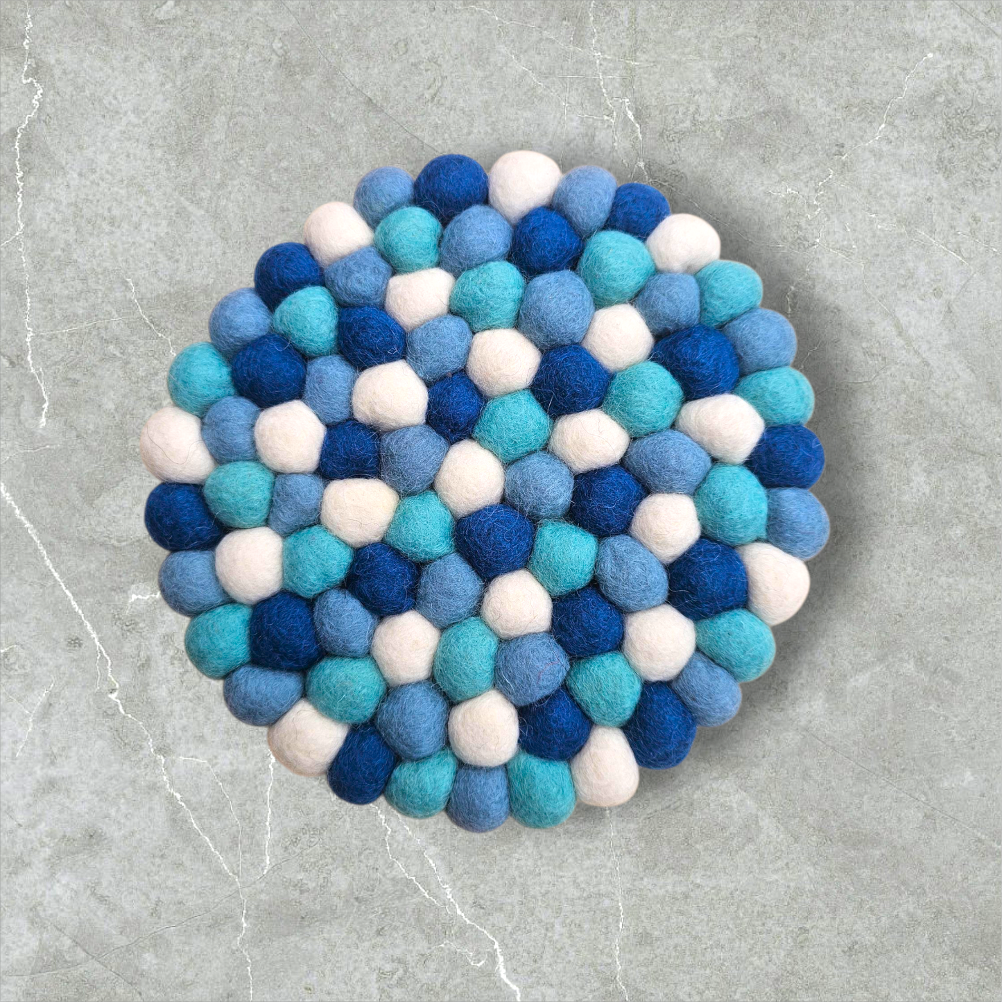 Onderzetter Pom Blauw 21 CM