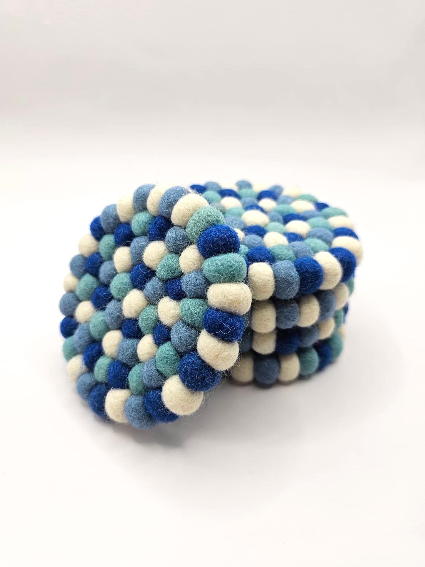 Onderzetter Pom Blauw 10 CM