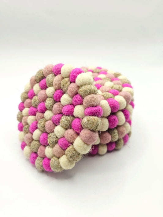 Onderzetter Pom Roze 10 CM