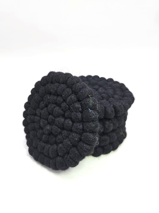 Onderzetter Pom Zwart 10 CM