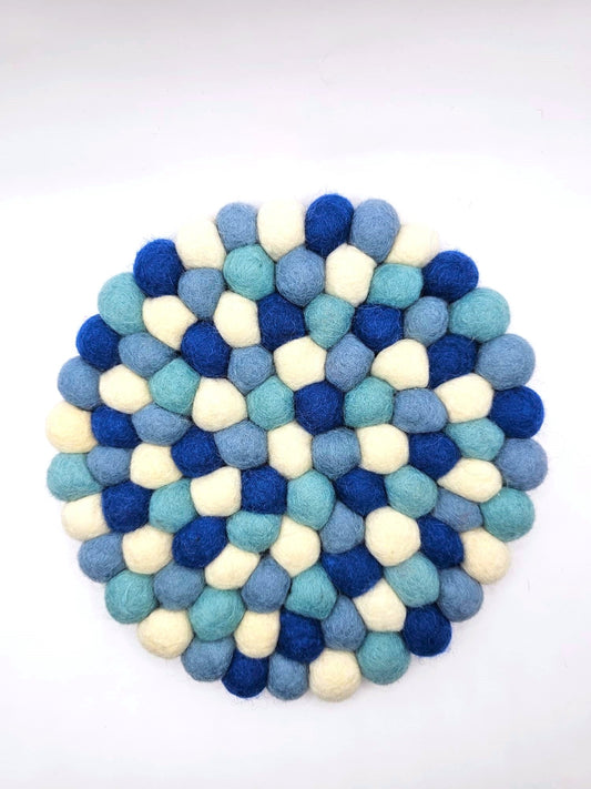 Onderzetter Pom Blauw 21 CM
