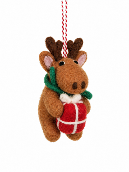 Hanger Eland met cadeau