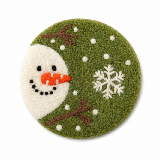 Onderzetter Sneeuwpop 10 CM