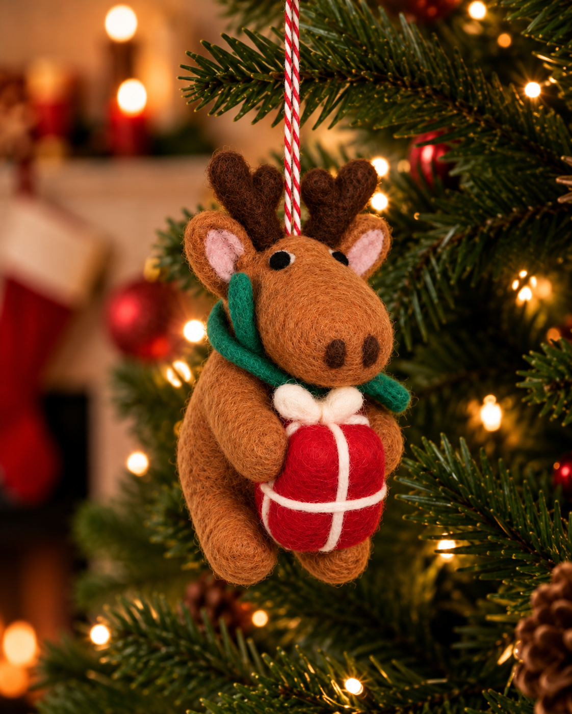 Hanger Eland met cadeau