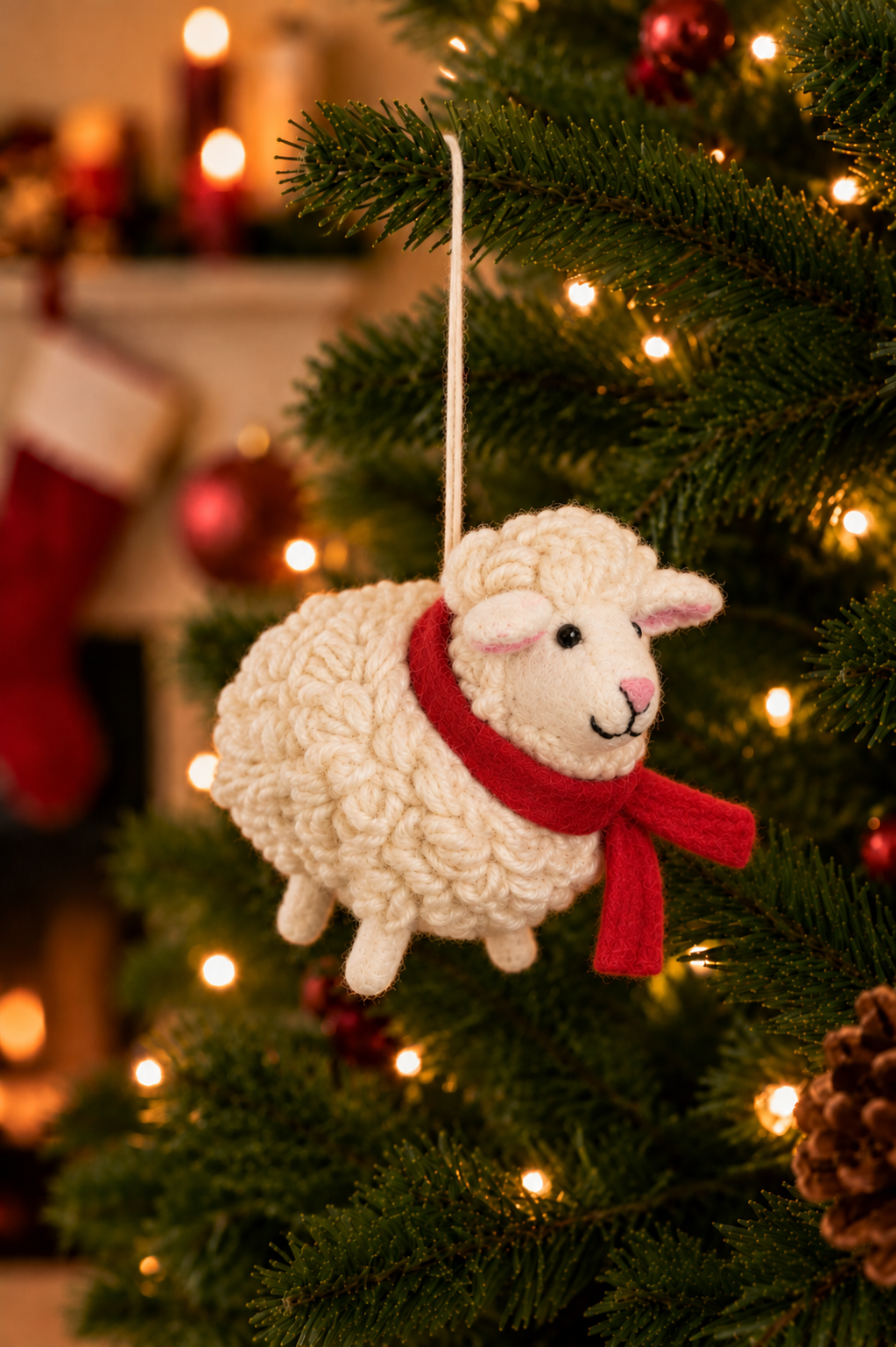 Hanger Schaap met sjaal
