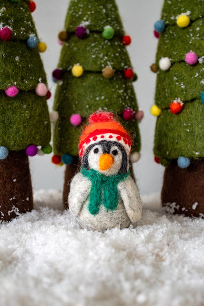 Hanger Winter Pinguin Rood