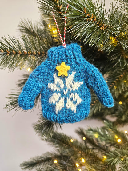 PRE-ORDER Hanger Kersttrui Blauw