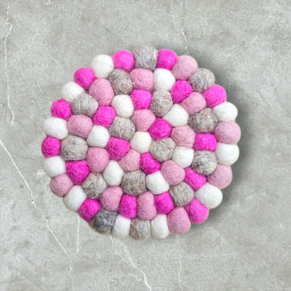 Onderzetter Pom Roze 10 CM