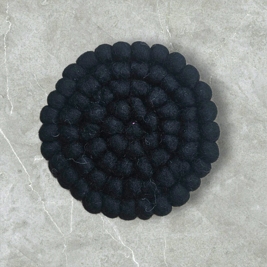 Onderzetter Pom Zwart 10 CM