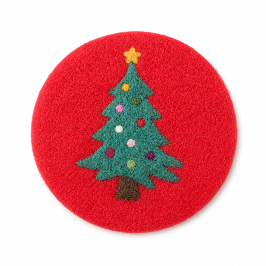 Onderzetter Kerstboom 10 CM