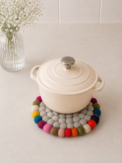 Onderzetter Pom Multicolor 21 CM