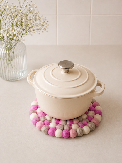 Onderzetter Pom Roze 21 CM