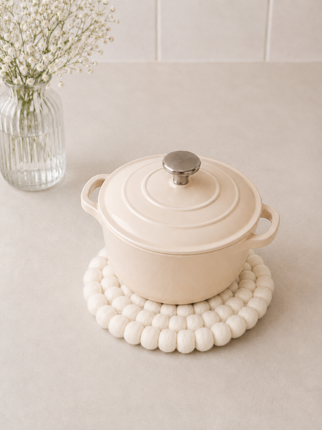 Onderzetter Pom Natural 21 CM