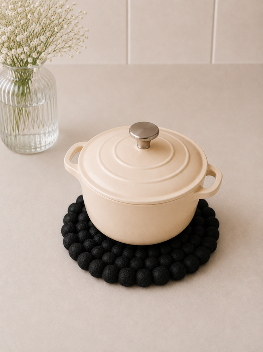 Onderzetter Pom Zwart 21 CM