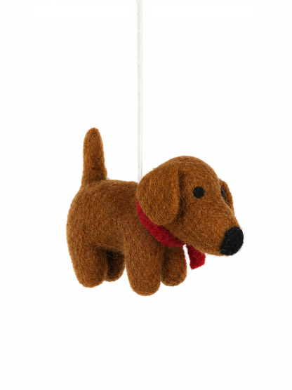 Hanger Teckel met sjaal