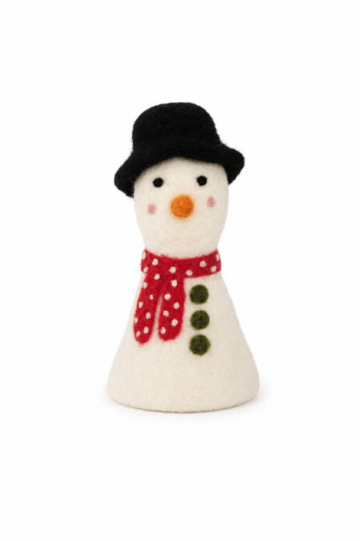Decoratie Sneeuwpop 12 CM