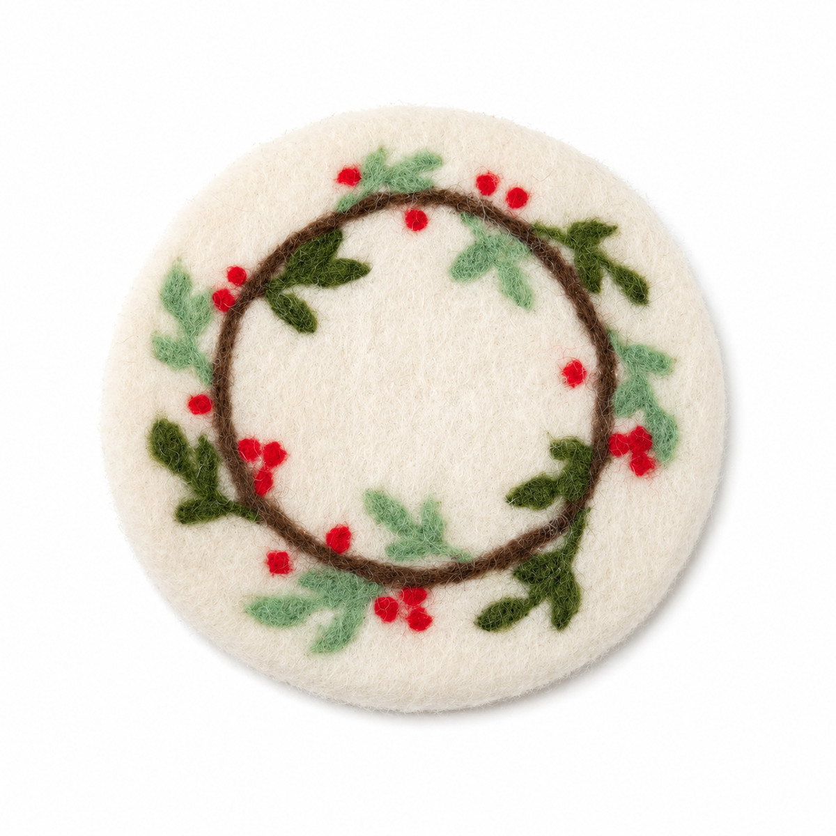 Onderzetter Kerstkrans 10 CM