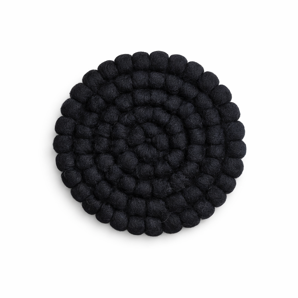 Onderzetter Pom Zwart 10 CM